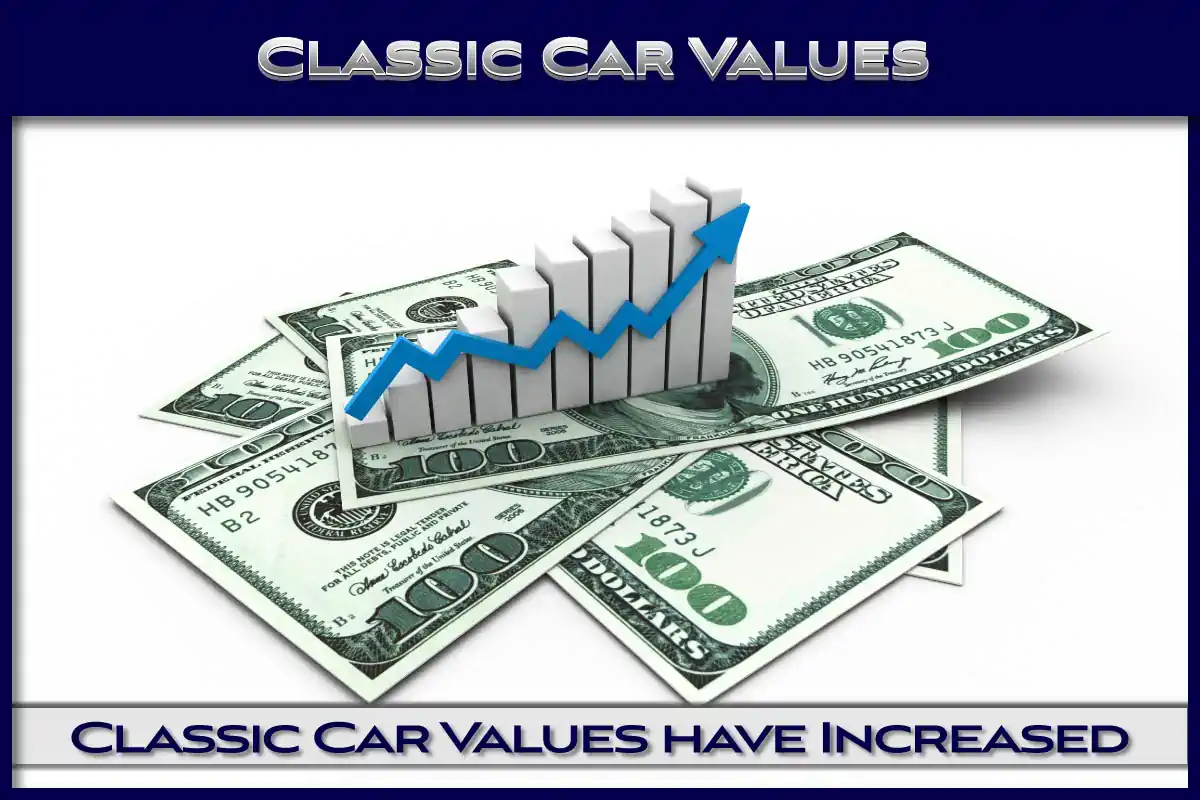 Classic car values increasing