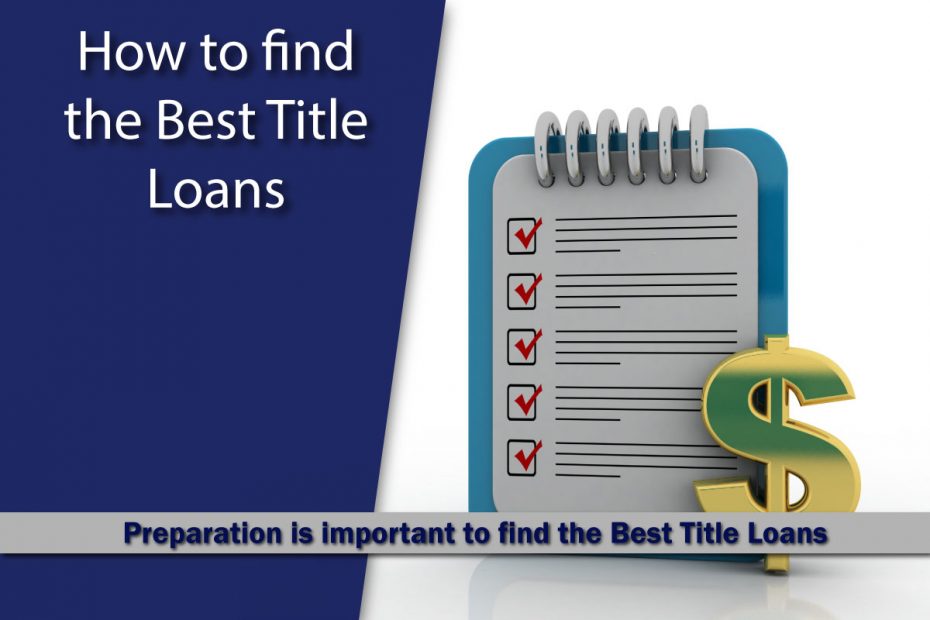 How to find the best Title Loans