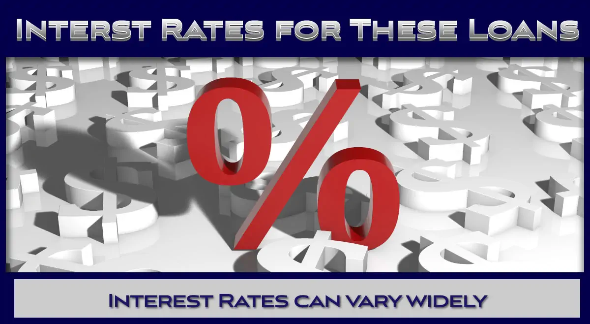 Interest rates for title and payday loans