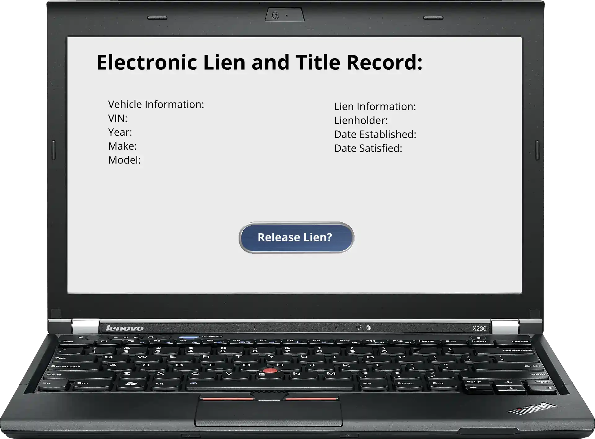 Second lien title loans with electronic liens