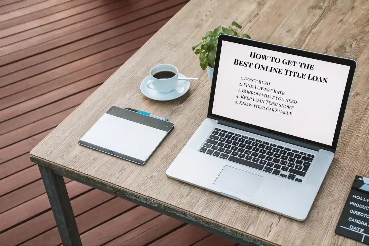 How to get the best online title loan on a laptop screen
