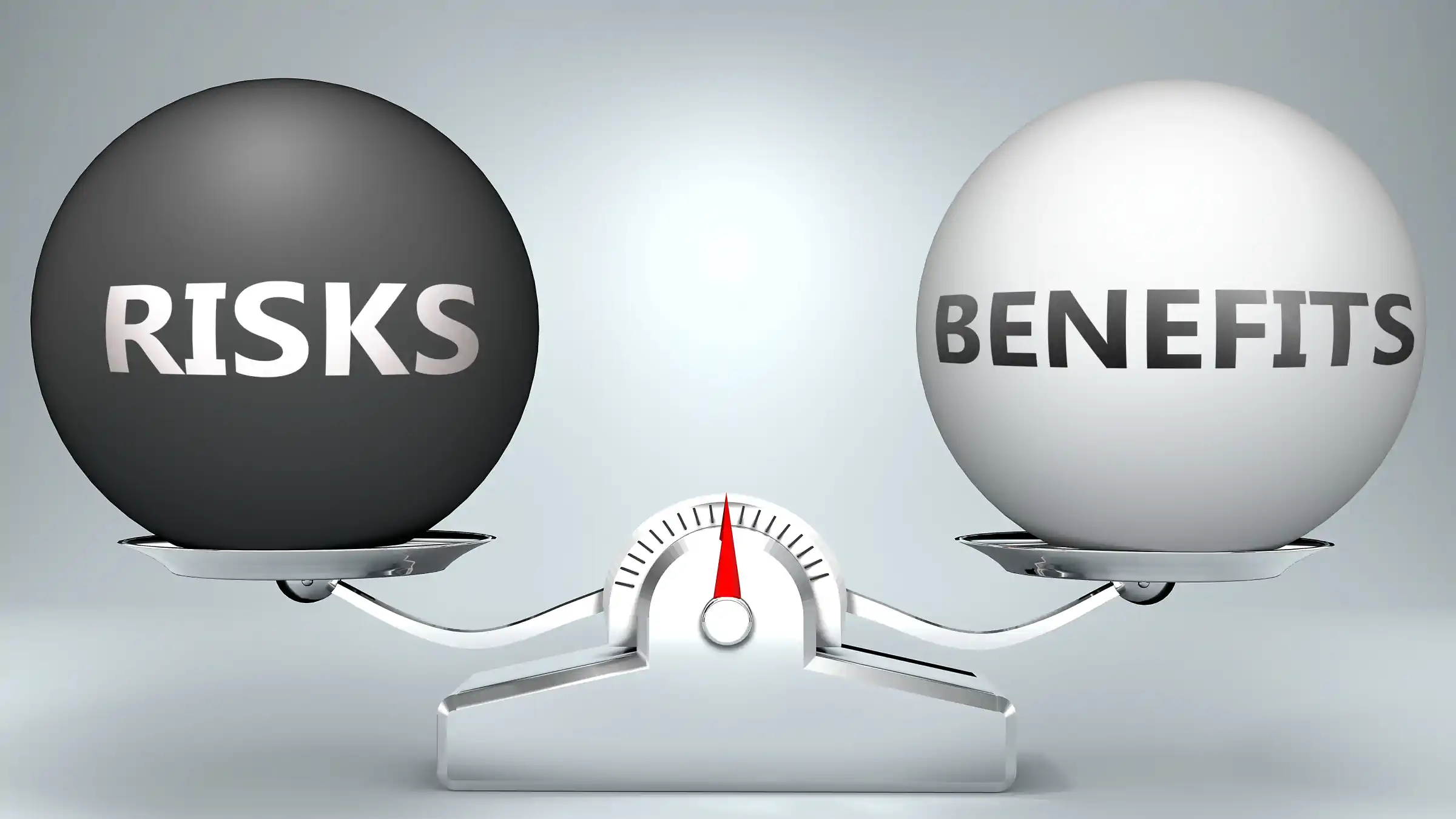 online title loan risks versus benefits on a scale