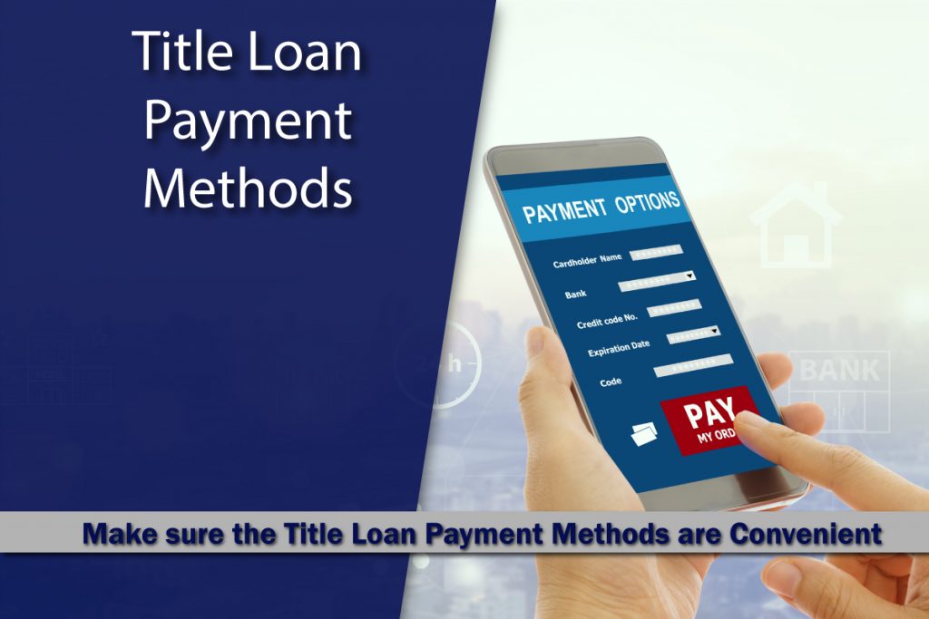 Car Title Loan Payment Methods