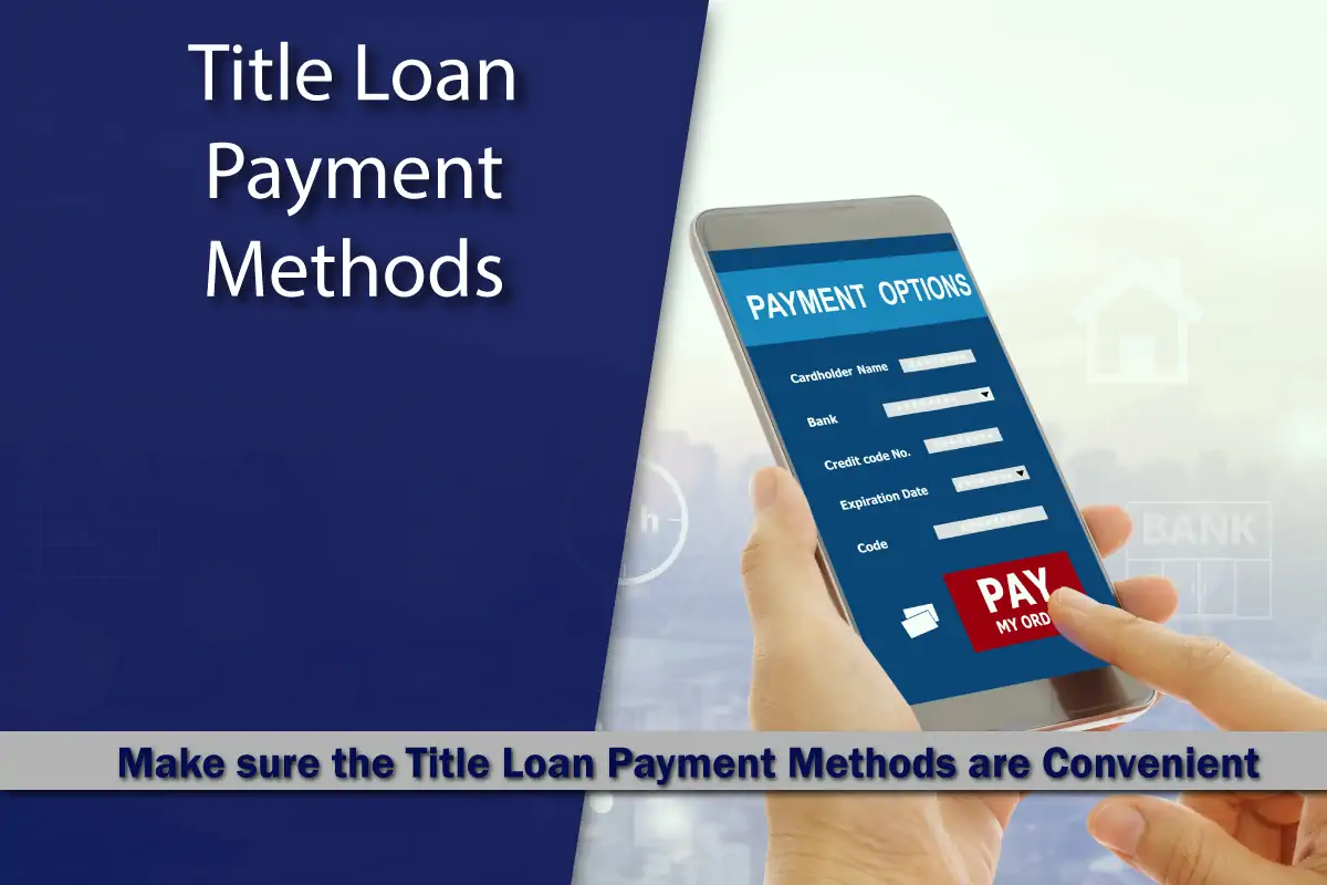 Online Title Loan Payment methods