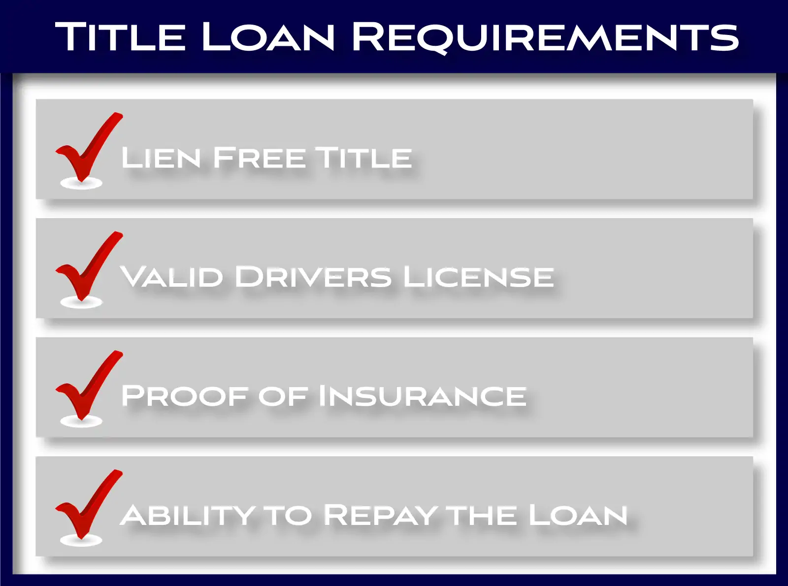 General Car Title Loan Requirements