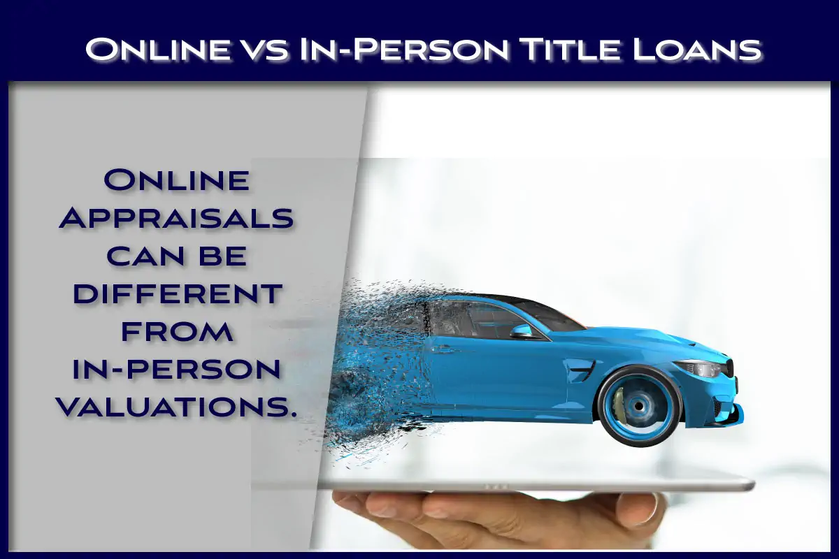 Uploading vehicle information for a title loan online 