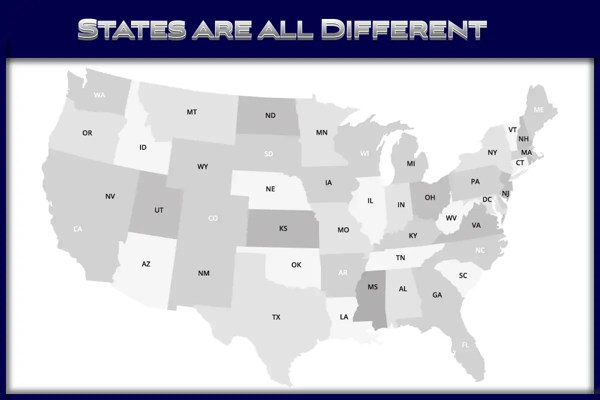 Each state is different