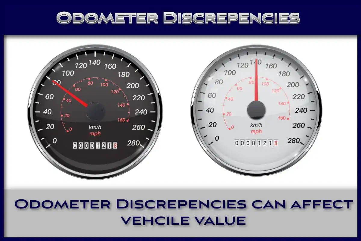 Odometer discrepancies can affect vehicle value. 