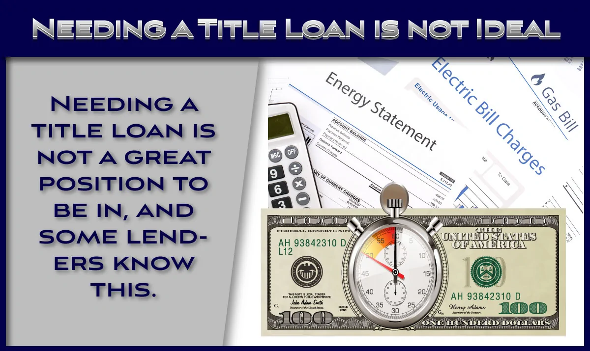 Needing a completely online title loan  is not ideal