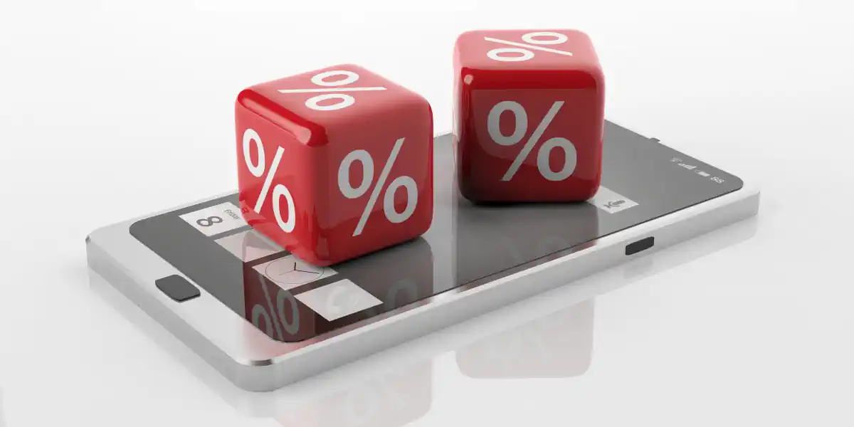 Interest Rate Comparison on red dice