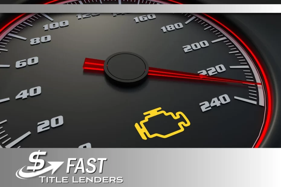 Car title loan with a check engine light on