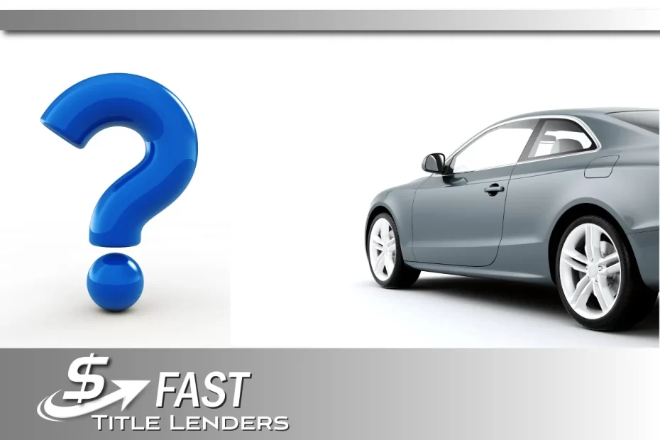 Question mark with picture a grey sedan